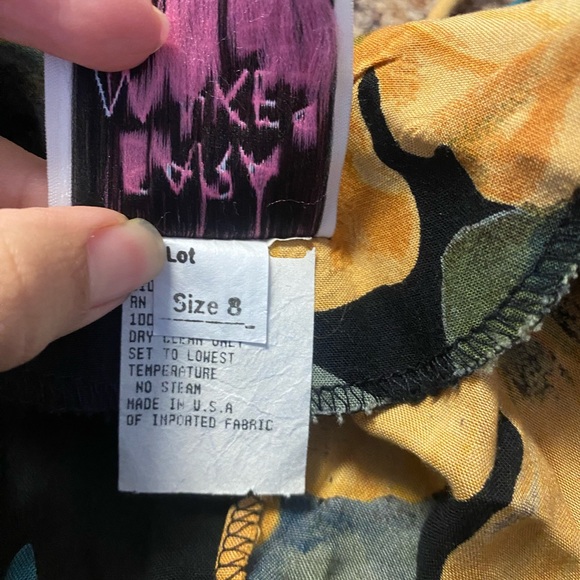 Vintage Sara Makes Dresses Maxi 90s Floral Dress Phoebe Buffay Size 8 - Picture 7 of 10